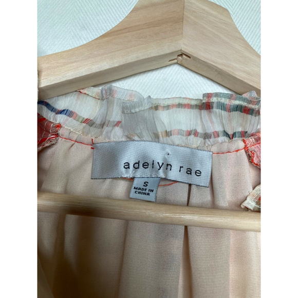 Anthropologie Adelyn Rae Grid Graphic Romper Ruffle Lined Size Small - Picture 10 of 12